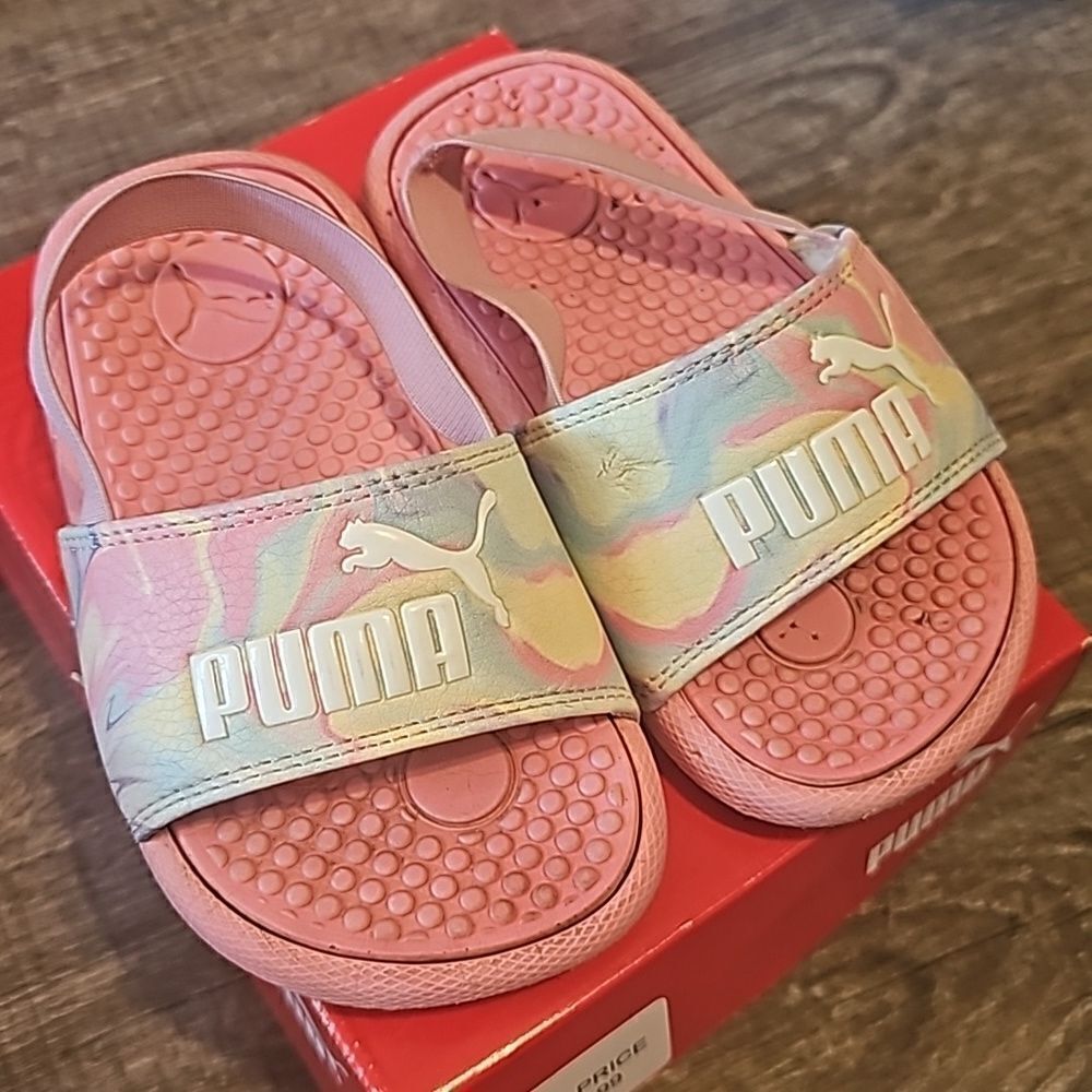 Toddler puma slide ons